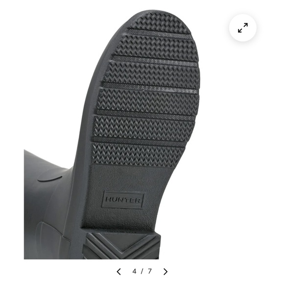 Hunter Black Tall Rain Boots - Picture 2 of 6